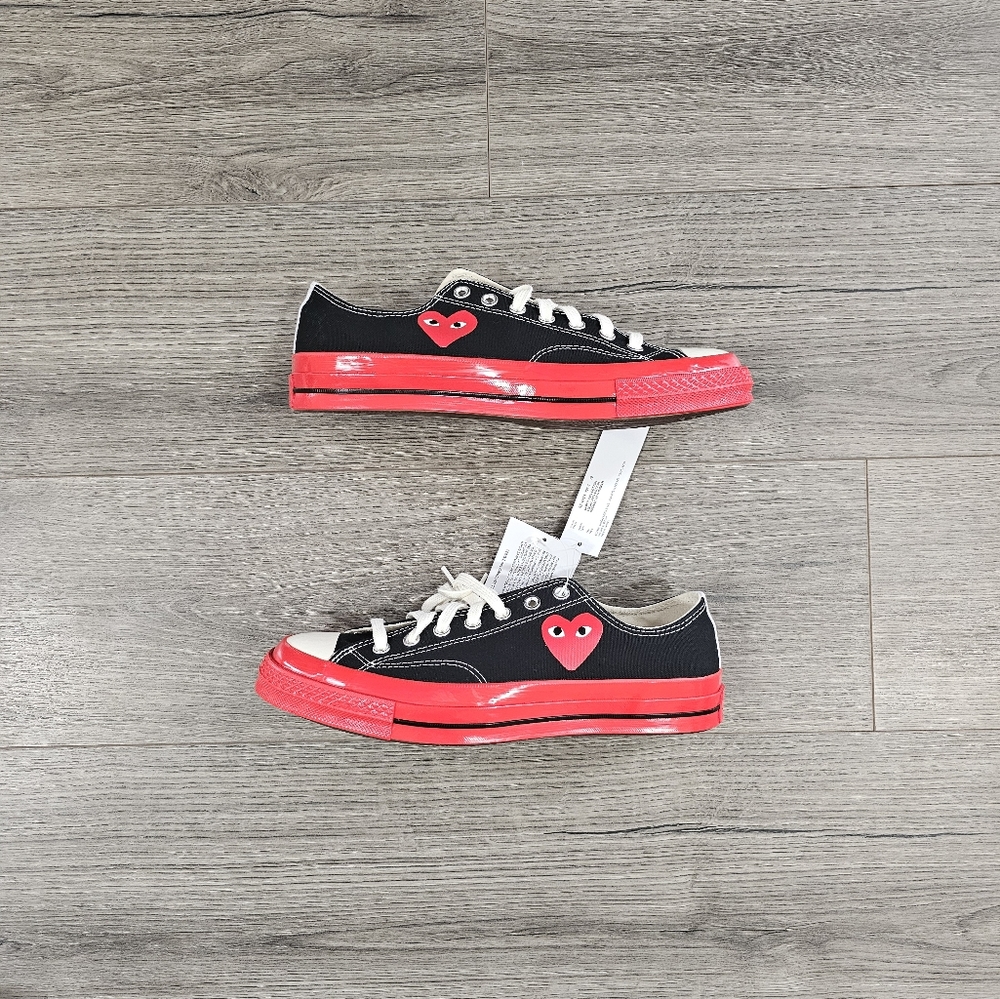 Comme Des Garcon Play Chuck 70 Low Sneakers Mens Size 10 - Picture 1 of 5